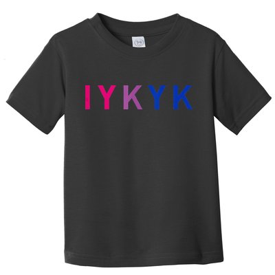 Subtle Bi Pride Bisexual IYKYK Toddler T-Shirt