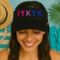 Subtle Bi Pride Bisexual IYKYK Visor