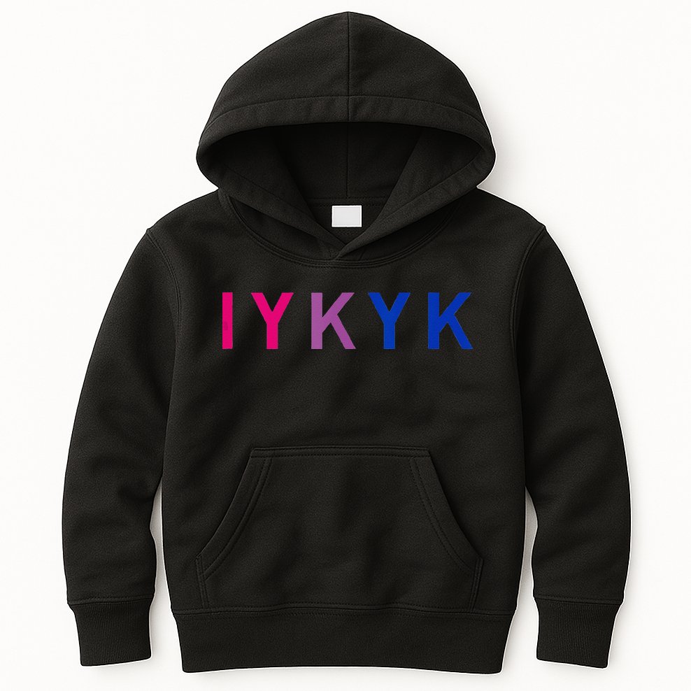 Subtle Bi Pride Bisexual IYKYK Kids Hoodie