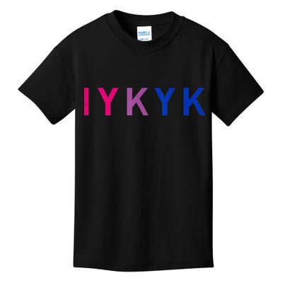 Subtle Bi Pride Bisexual IYKYK Kids T-Shirt