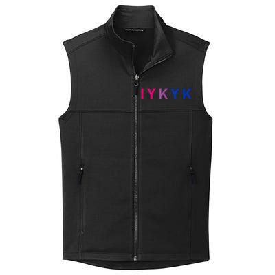 Subtle Bi Pride Bisexual IYKYK Collective Smooth Fleece Vest