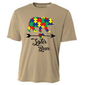 Sister Bear Puzzle Autism Awareness Big Sis Gift Tee Cooling Performance Crew T-Shirt