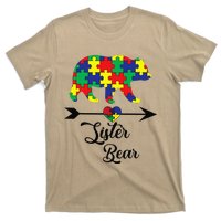 Sister Bear Puzzle Autism Awareness Big Sis Gift Tee T-Shirt