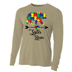 Sister Bear Puzzle Autism Awareness Big Sis Gift Tee Cooling Performance Long Sleeve Crew