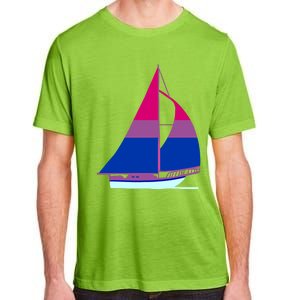 Sailboat Bisexual Pride Cute Gift Adult ChromaSoft Performance T-Shirt