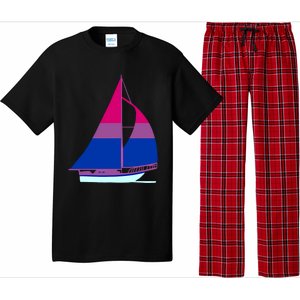 Sailboat Bisexual Pride Cute Gift Pajama Set