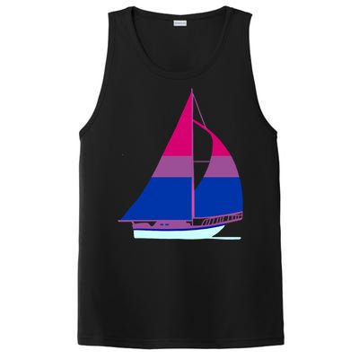 Sailboat Bisexual Pride Cute Gift PosiCharge Competitor Tank