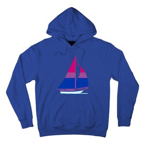 Sailboat Bisexual Pride Cute Gift Hoodie