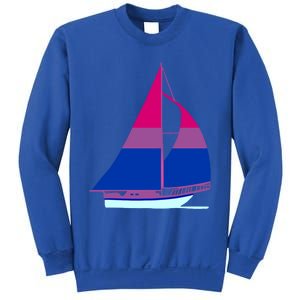 Sailboat Bisexual Pride Cute Gift Sweatshirt