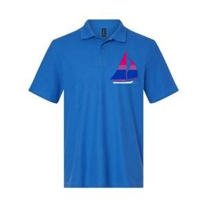 Sailboat Bisexual Pride Cute Gift Softstyle Adult Sport Polo