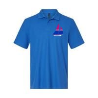 Sailboat Bisexual Pride Cute Gift Softstyle Adult Sport Polo