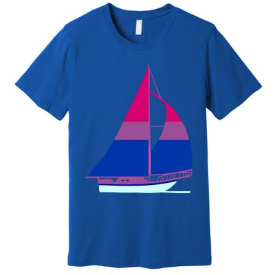 Sailboat Bisexual Pride Cute Gift Premium T-Shirt