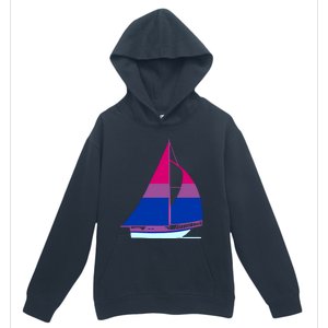 Sailboat Bisexual Pride Cute Gift Urban Pullover Hoodie