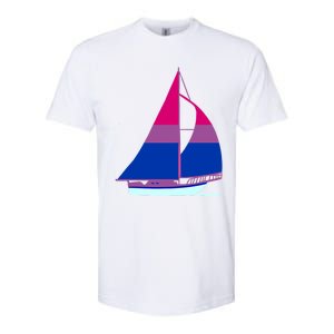 Sailboat Bisexual Pride Cute Gift Softstyle CVC T-Shirt