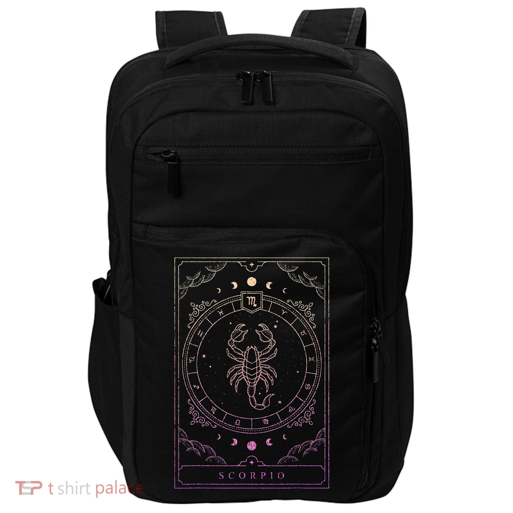 Scorpio Birthday Present Women Girl Zodiac Sign Impact Tech Backpack