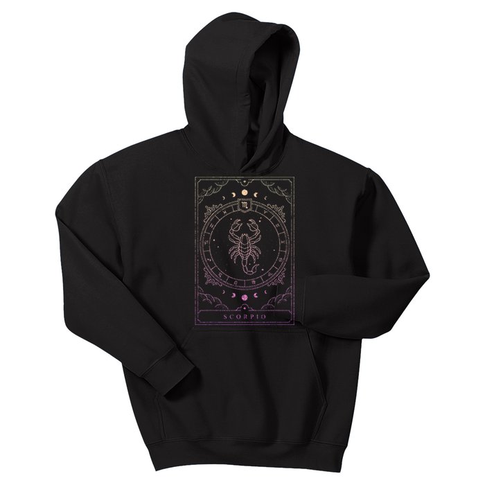 Scorpio Birthday Present Women Girl Zodiac Sign Kids Hoodie