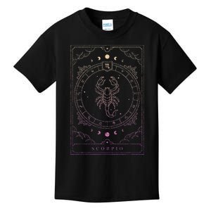 Scorpio Birthday Present Women Girl Zodiac Sign Kids T-Shirt