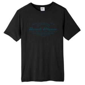 Simple “Beach Please” Graphic Gift Tall Fusion ChromaSoft Performance T-Shirt