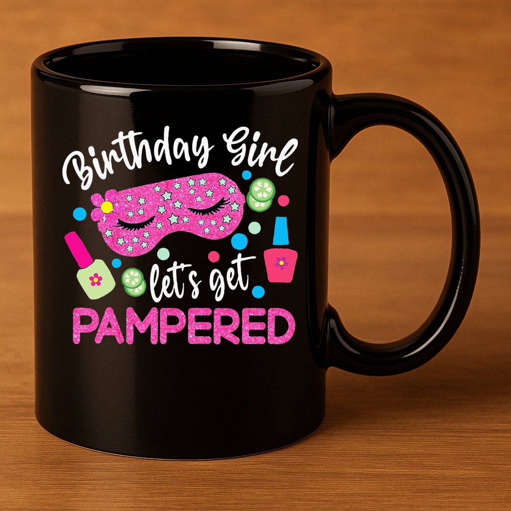 Spa Birthday Party Supplies For Lets Get Pampered 11oz C Handle Ceramic Mug