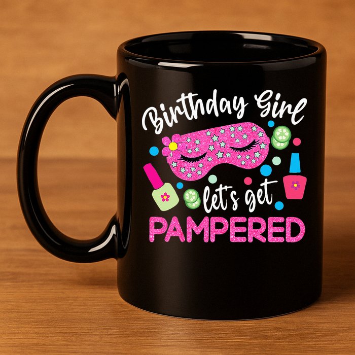 Spa Birthday Party Supplies For Lets Get Pampered 11oz C Handle Ceramic Mug