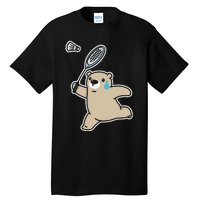 Sweet Bear Playing Badminton Badminton Player Badminton Tall T-Shirt