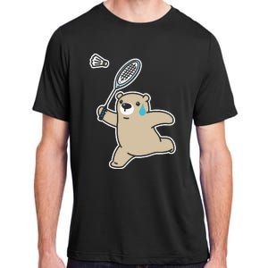 Sweet Bear Playing Badminton Badminton Player Badminton Adult ChromaSoft Performance T-Shirt