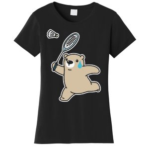 Sweet Bear Playing Badminton Badminton Player Badminton Women's T-Shirt