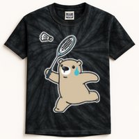 Sweet Bear Playing Badminton Badminton Player Badminton Kids Tie-Dye T-Shirt