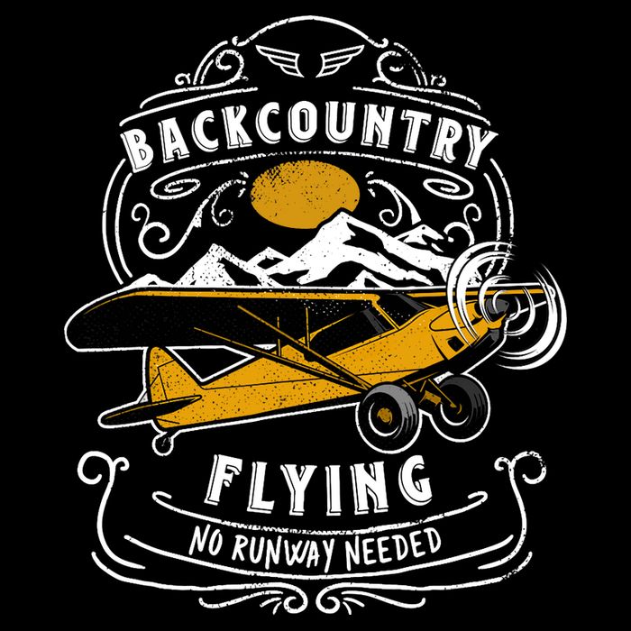 STOL Bush Plane Backcountry Flying Vintage Bucket Hat