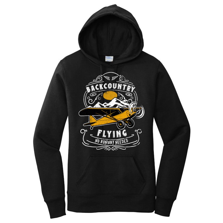 STOL Bush Plane Backcountry Flying Vintage Women's Pullover Hoodie