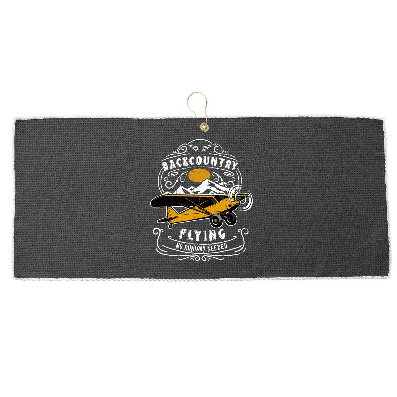 STOL Bush Plane Backcountry Flying Vintage Large Microfiber Waffle Golf Towel