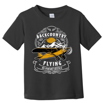 STOL Bush Plane Backcountry Flying Vintage Toddler T-Shirt