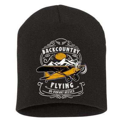 STOL Bush Plane Backcountry Flying Vintage Short Acrylic Beanie