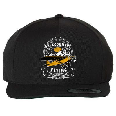 STOL Bush Plane Backcountry Flying Vintage Wool Snapback Cap