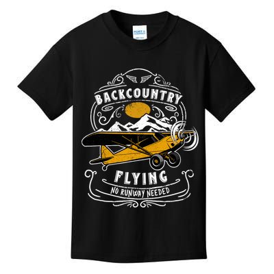 STOL Bush Plane Backcountry Flying Vintage Kids T-Shirt