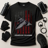 Sr71 Blackbird Plane Cooling Performance Crew T-Shirt