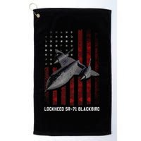 Sr71 Blackbird Plane Golf Towel