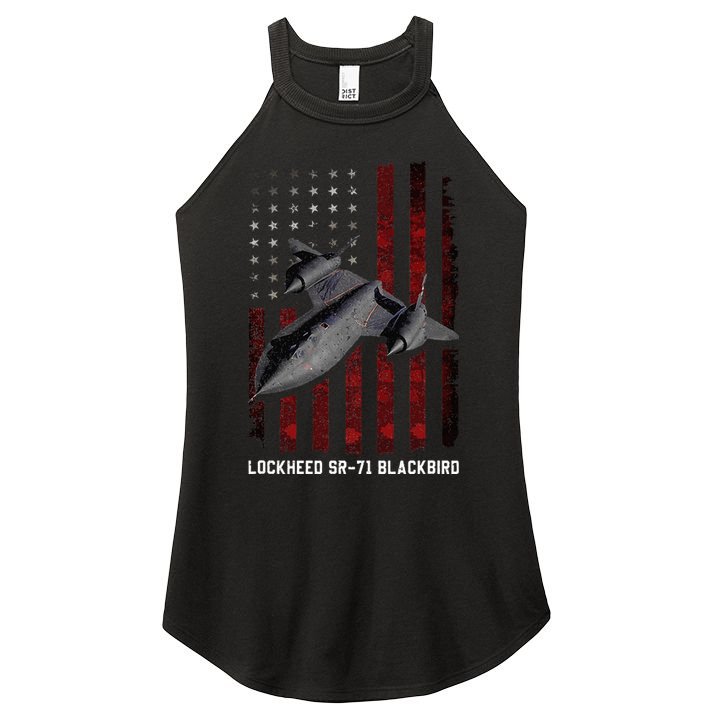Sr71 Blackbird Plane Women's Perfect Tri Rocker Tank