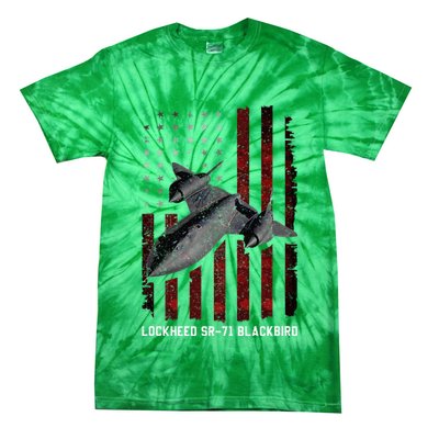 Sr71 Blackbird Plane Tie-Dye T-Shirt