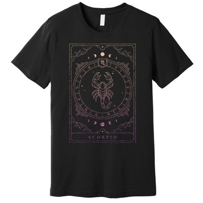 Scorpio Birthday Present Women Girl Zodiac Sign Premium T-Shirt