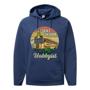 School Bus Quote Skoolie Driver Gift Performance Fleece Hoodie