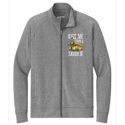 School Bus Quote Camping Bus Owner Gift Stretch Full-Zip Cadet Jacket