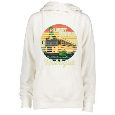 School Bus Quote Skoolie Driver Gift Womens Funnel Neck Pullover Hood