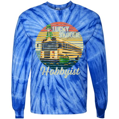 School Bus Quote Skoolie Driver Gift Tie-Dye Long Sleeve Shirt