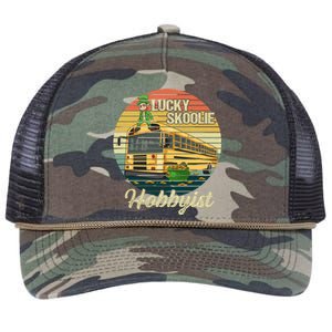 School Bus Quote Skoolie Driver Gift Retro Rope Trucker Hat Cap