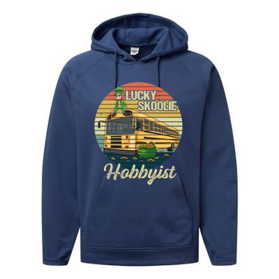 School Bus Quote Skoolie Driver Gift Performance Fleece Hoodie