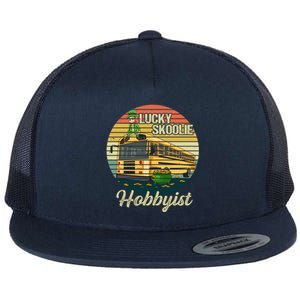 School Bus Quote Skoolie Driver Gift Flat Bill Trucker Hat