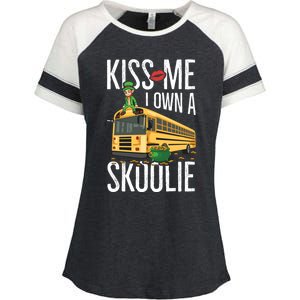 School Bus Quote Camping Bus Owner Gift Enza Ladies Jersey Colorblock Tee