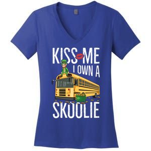 School Bus Quote Camping Bus Owner Gift Women's V-Neck T-Shirt