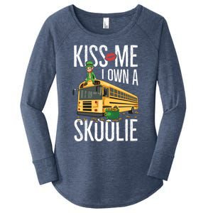 School Bus Quote Camping Bus Owner Gift Women's Perfect Tri Tunic Long Sleeve Shirt